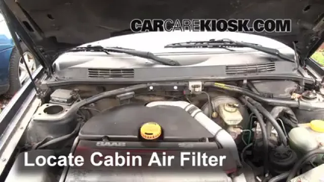 1996 Saab 900 SE Turbo 2.0L 4 Cyl. Turbo Convertible (2 Door) Air Filter (Cabin) Replace